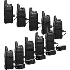 Retevis Sold by: Direct, RT22 Rechargeable Long Range Handsfree Business Walkie Talkies for AdultsBlack 10 Pack