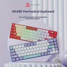 AK680 Wired Mechanical Keyboard 68 Keys Duplex Keycaps All Hot