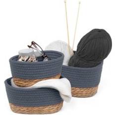 Livivo Tulla Seagrass Of 3 Basket