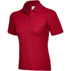 Donna - Taglia unica Polos Uneek Damen Active Baumwoll-Poloshirt Rot