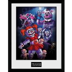 GB Eye Framed Art GB Eye Eye Five Nights Freddy's Sister Loca Framed Art