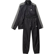 adidas Kid's Essentials 3-Stripes Fabric Sports Set - Black/Mgh Solid Gray (HR6335)