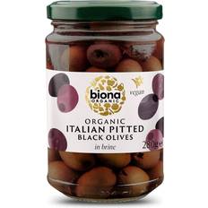 Biona Organic Pitted Green Olives in Brine 280g 1pack