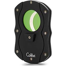 Smoking Accessories Colibri Cut Metallic Black + Green Cigar Cutter