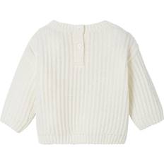 Babies Knitted Sweaters Children's Clothing Vertbaudet Knitted Jumper with Golden Heart for Babies white light solid WHITE LIGHT SOLID