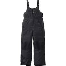 Black - Girls Overalls L.L.Bean Kids' Cold Buster Snow Bibs Classic Black 18, Synthetic/Nylon