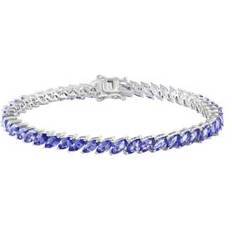 Effy Bracelets Effy Marquise Tanzanite Tennis Bracelet in Sterling Silver One Size