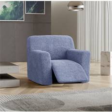 Polyester Loose Armchair Covers Paulato Stretch Recliner Loose Armchair Cover Blue