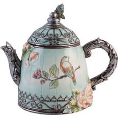 Turquoise Teapots Fitz and Floyd English Garden Teapot 0.47gal