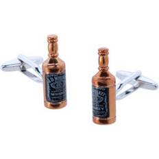 Brown - Men Cufflinks Trafalgar Cheers Whiskey Bottle Novelty Cufflinks Brown ONE SIZE