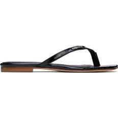 Patent Leather Flip-Flops Coperni Black Croco Slanted Flip Flops Black FR