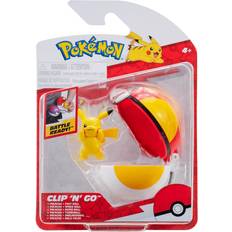 Action Figures Pokémon Clip N Go Pikachu