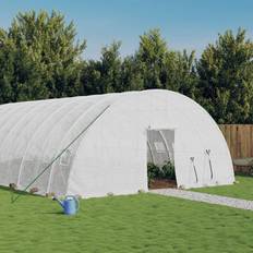 vidaXL Drivhus Med Stålstel 12 M² 12x6x2,85 M Hvid