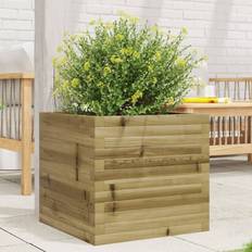 Macetas, Plantas y Cultivo vidaXL Jardinera De Madera De Pino Impregnada 50 x 50 x 45.5 cm 50x50x50cm 50x50x50cm