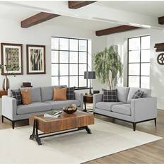 Coaster Apperson Grey Sofa 83.5" 2pcs 3 Seater