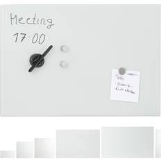 Whiteboard 40cm Relaxdays Glass Magnetic Dry Erase Memo Board 60x40cm