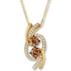 Brown Necklaces Le Vian Chocolate Diamonds 3/4 ct tw Necklace 14K Honey Gold one size