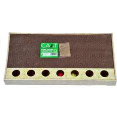 Pets CA&T Paw Chase & Scratch Combination Cat Scratcher With Interative Cat Ball Game