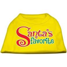 Pets Mirage Pet Products Santa's Favorite Screen Print Shirt Yellow XS
