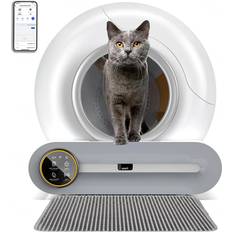 Self cleaning litter Mellyd Automatic Self-Cleaning Litter Box with App Control