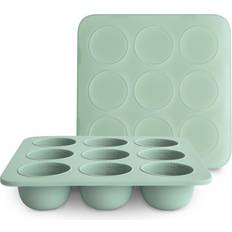 Non-Toxic Baby Dinnerware Mushie Gefrierform für Babynahrung Cambridge Blue