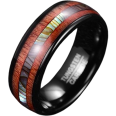 Nuncad Abalone Shell Koa Wood Ring - Multicolor