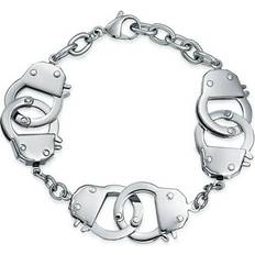 Unisex Bracelets Bling Jewelry Sold by: Stylish Unisex Biker Multi Handcuff BFF Bracelet Stainless Steel