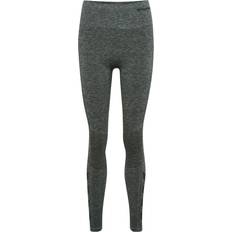 Dame - Grå - Træningstøj Tights Hummel Cana Seamless High Waist Tights - Ivy Melange