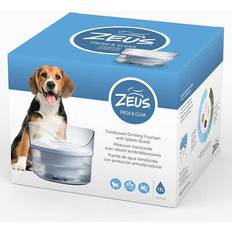 Zeus fresh & clear dog drinking fountain with splash guard