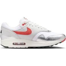 Nike Air Max 1 Premium M - White/Metallic Silver/Neutral Grey/Chile Red