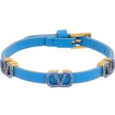 Valentino VLogo Leather Bracelet