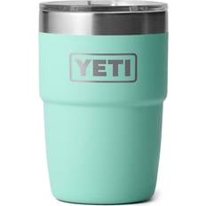 Turquoise Travel Mugs Yeti Rambler 8oz Stackable Cup Seafoam Travel Mug