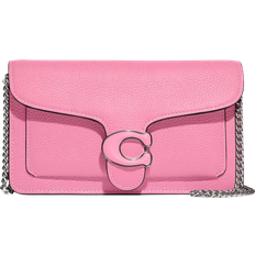 Coach Tabby Chain Leather Bag - Silver/Vivid Pink