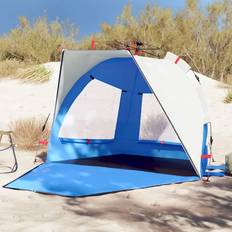 VidaXL Tents vidaXL Beach Tent 2-Person Camping Tent Azure Blue Quick Release Waterproof