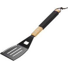 Hanging Loops Spatulas Chef Aid Serrated Edge Black/wood Spatula