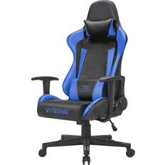 Vitesse Blue Gaming Chairs Vitesse Gaming Computer Desk Chair Ergonomic Office Adjustable Height High-Back Cool PC Chair Swivel with Headrest and Lumbar Support and HeadrestBlue