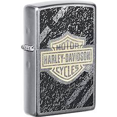 Lighters Zippo Harley-Davidson Carbon Fiber Satin Chrome Pocket Lighter