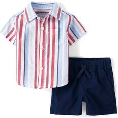 The Children's Place 18-24M Other Sets The Children's Place Baby Boys Striped 2-Piece Outfit Set 12-18 Blue 100% Cotton