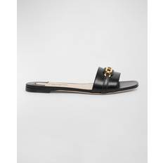 Chaussons et Sandales Tom Ford Black Leather Whitney Sandals