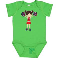 Bodysuits Inktastic Sold by: Cheerleaders Girl With Brown Hair Red Uniform Girls Baby Bodysuit