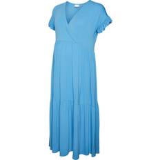 Mamalicious Maternity Dress Blue/Azure Blue (20018146)