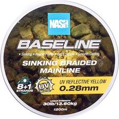 Nash splietan nra baseline sinking braid uv yellow 1200 0,28 mm 13,6 kg