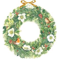 Coppenrath Christmas wreath with birds and berries advent calendar 52 cm across