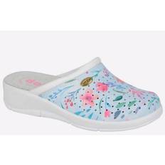 Blue - Women Clogs Dek Floral Clog Womens Blue