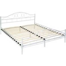 tectake Art Metal Bed Frame With Slatted Base 200X180Cm