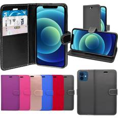 Apple For apple iphone 12 6.1 inch case wallet flip pu leather stand card slot cover