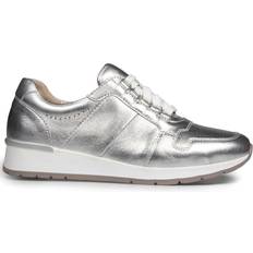 Van Dal Leather Lace-Up Trainers 323 786 Metallic