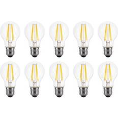 Knauf Lowenergie 150W Equivalent Led Traditional Looking Filament Light Bulb A60 Gls E27 Screw 10.5W Led Warm White Pack Of 10 One Size
