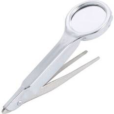Magnifiers & Loupes Uxcell Handheld magnifier magnifying glass magnifier 10x w tweezer