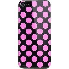 Cygnett tonic iphone 5s 5 & se polkadot ultra slim thin case/cover black/pink